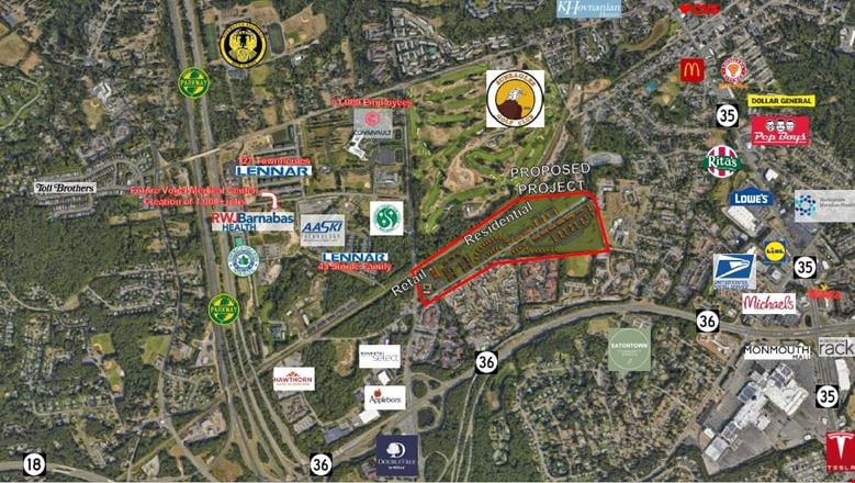 Retail space for Rent at Intersection of Pinebrook Road and Hope Road off Route 36 in in Eatontown