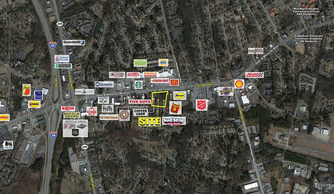 John B White Sr Blvd & Hidden Hill Road