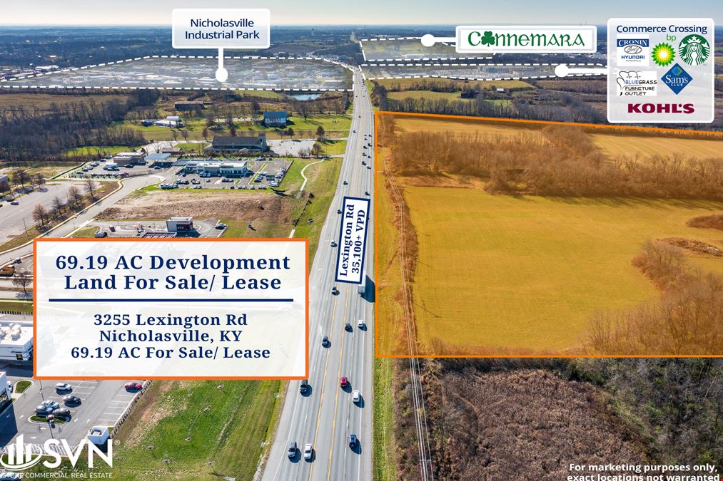 69.19 AC Development Land For Sale/ Lease