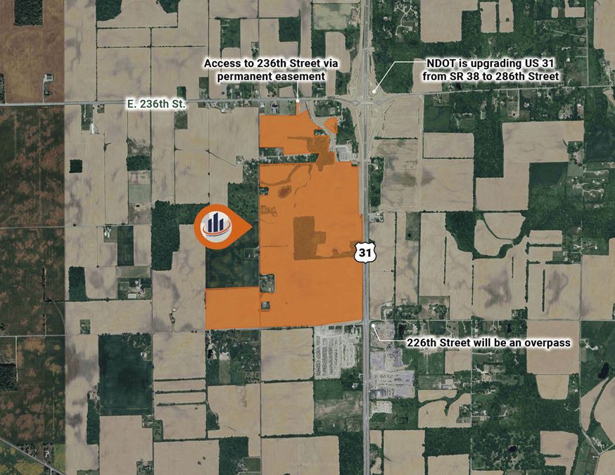 285.35 acres at SWC of US-31 & 236th Street