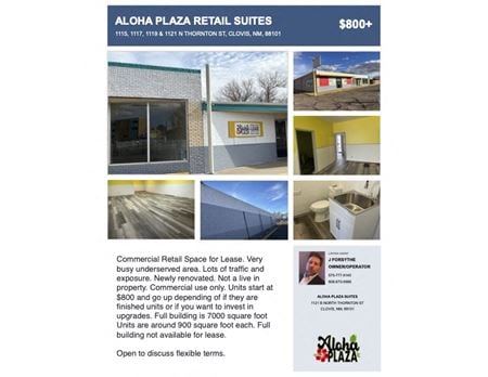 Retail space for Rent at 1119 N Thornton st in Clovis