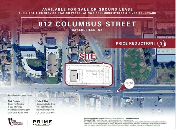 Retail space for Sale at 812 E Columbus St in Bakersfield