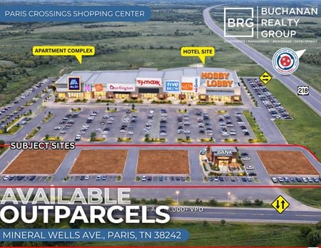 Retail space for Rent at Mineral Wells Ave in Paris