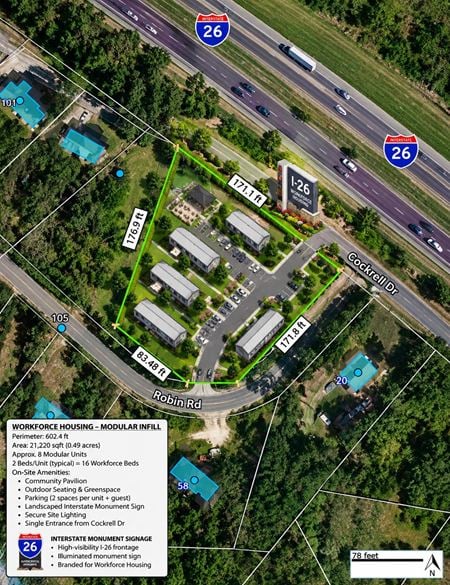 VacantLand space for Sale at 963 Cockrell Drive in Newberry