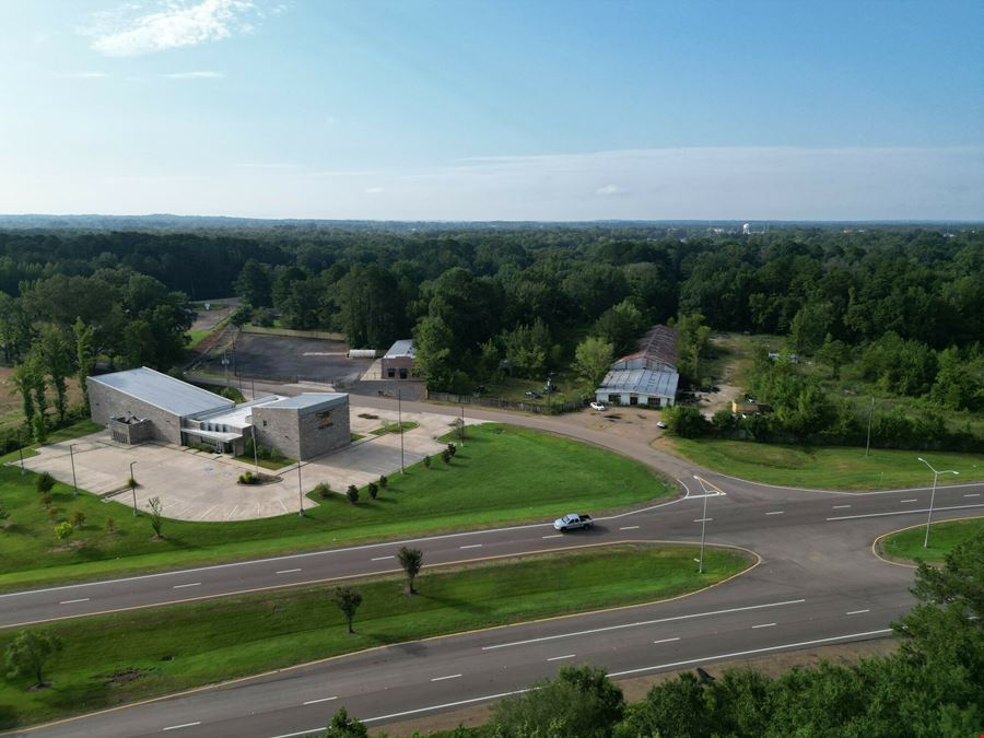 Prime Flowood Industrial Property | 5,200 SF on 1.35 Acres | Heavy-Duty Yard
