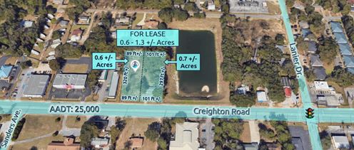 1616 Creighton Road | 0.6-1.3 Acres Ground Lease