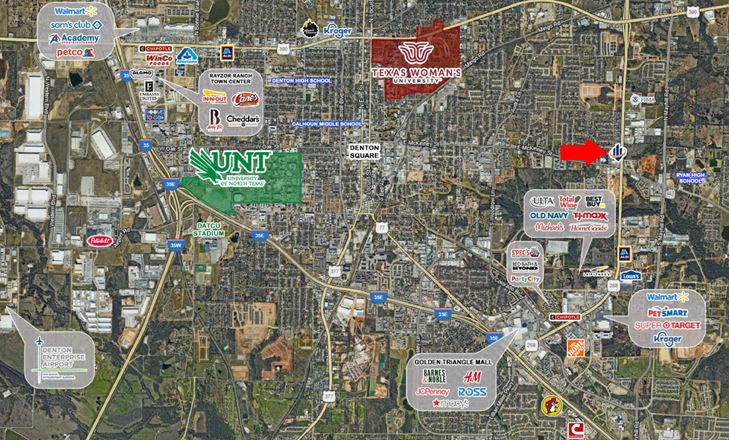Loop 288 Opportunity Zone Retail Land