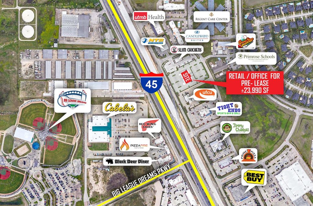 Retail/Med. Office for Pre-Lease League City @ Town Center Dr.