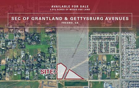 VacantLand space for Sale at Shaw & Grantland Ave in Fresno