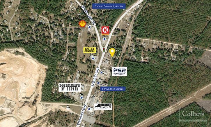 ±3.54-acre convenience store site with frontage in Lexington, SC