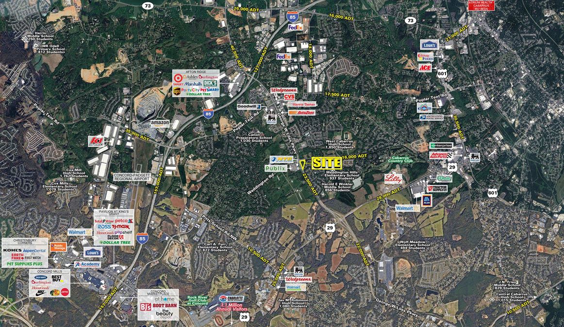 Weddington Rd & George W Liles Pkwy