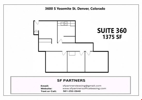 1375 SF Suite 360 Professional & Medical Office Space