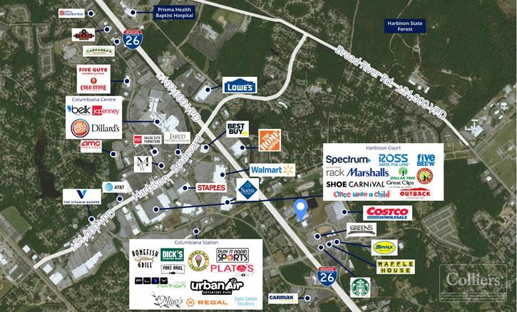 ±1,000 - ±4,210 Square Feet of Flex Space Adjacent to I-26 | Columbia, SC