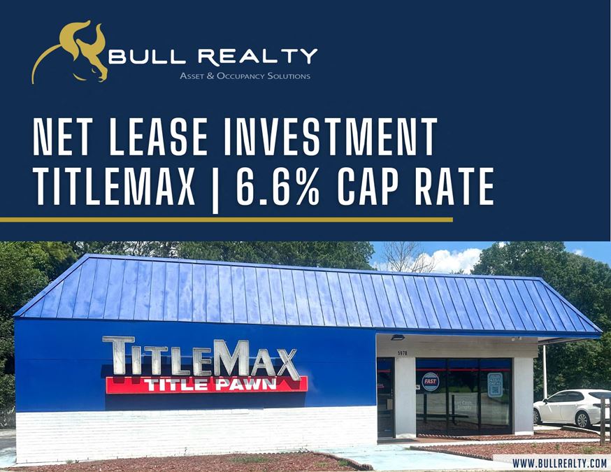 Net Lease Investment Opportunity | TitleMax | 6.6% Cap Rate