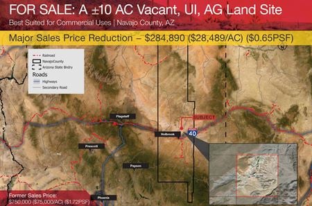 VacantLand space for Sale at ±.30 Miles W of Olympic & ±.06 Miles N of Jan Rd in Holbrook