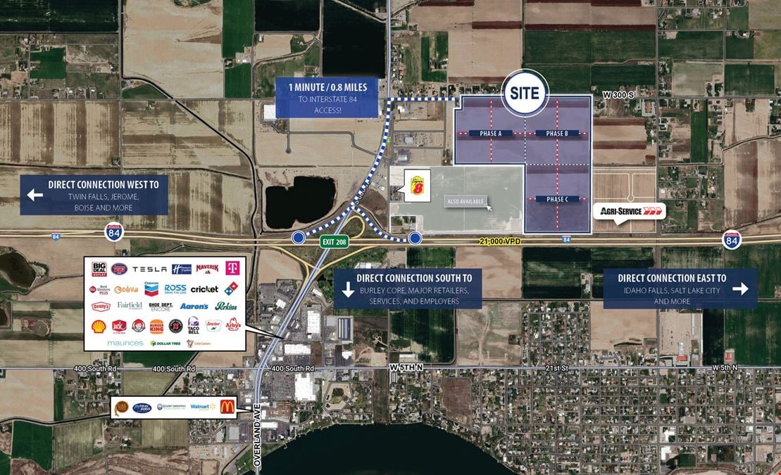 Unique "Land Banking" Opportunity With 1,300 Ft. Of I-84 Frontage At Exit 208