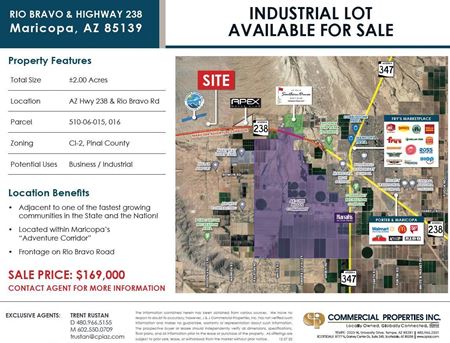Rio Bravo Industrial Land (510-06-015, 016) - Maricopa