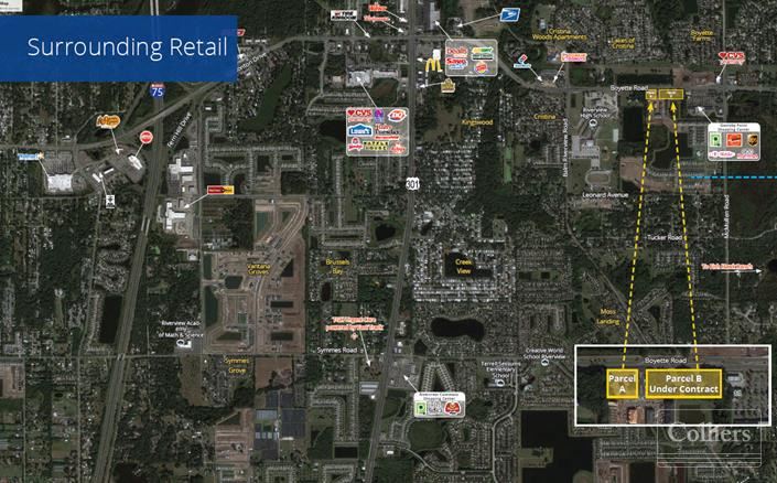 2 Retail Parcels | Parcel A 1.25± acres | Parcel B Under Contract