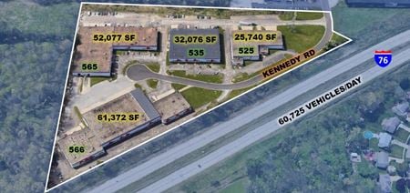 Industrial space for Rent at 535, 565 & 566 Kennedy Rd in Akron