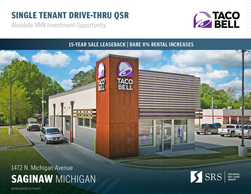 Saginaw, MI Taco Bell w/ DriveThru QSR 1472 N Michigan Avenue, Saginaw, MI CommercialSearch