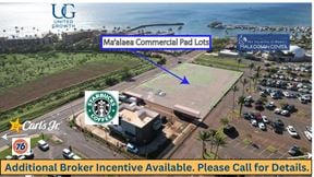 Ma'alaea Commercial Pad Lots Available