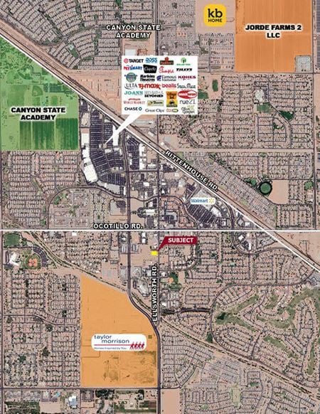 VacantLand space for Sale at SSWC of Ocotillo Rd. & Ellsworth Rd. in Queen Creek