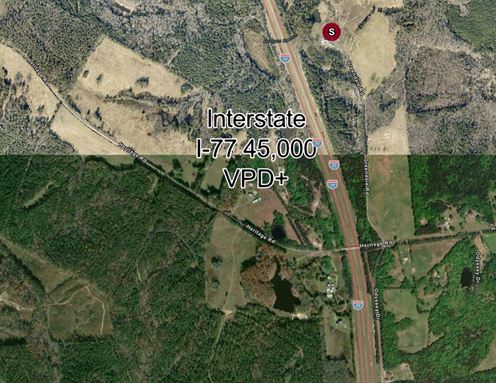 209.563 Acres Adjacent to and on the I-77 Interstate Corridor 40 Minutes South of Charlotte w/ 5 MWs Now Developable Tract
