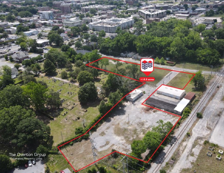 3.3 Acres Near ECU in Downtown Greenville, NC