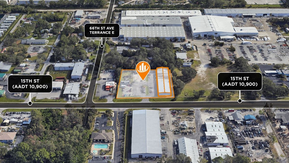 Prime Warehouse Near SRQ on 1.58 acres HC