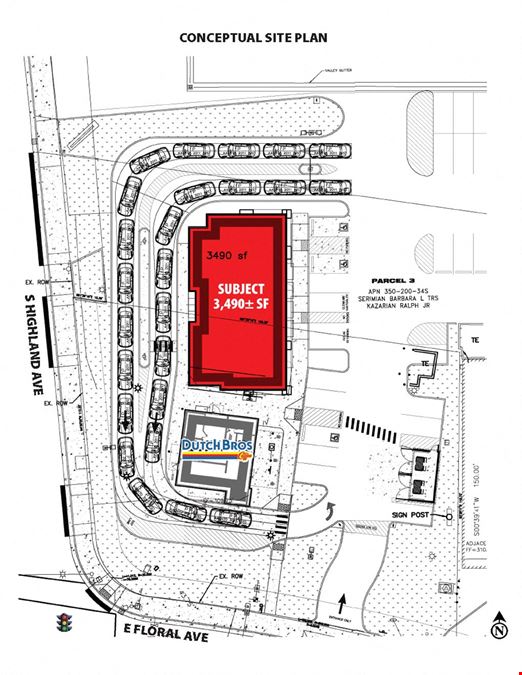 3,490± SF Building For Lease next to New Dutch Bros location in Selma, CA