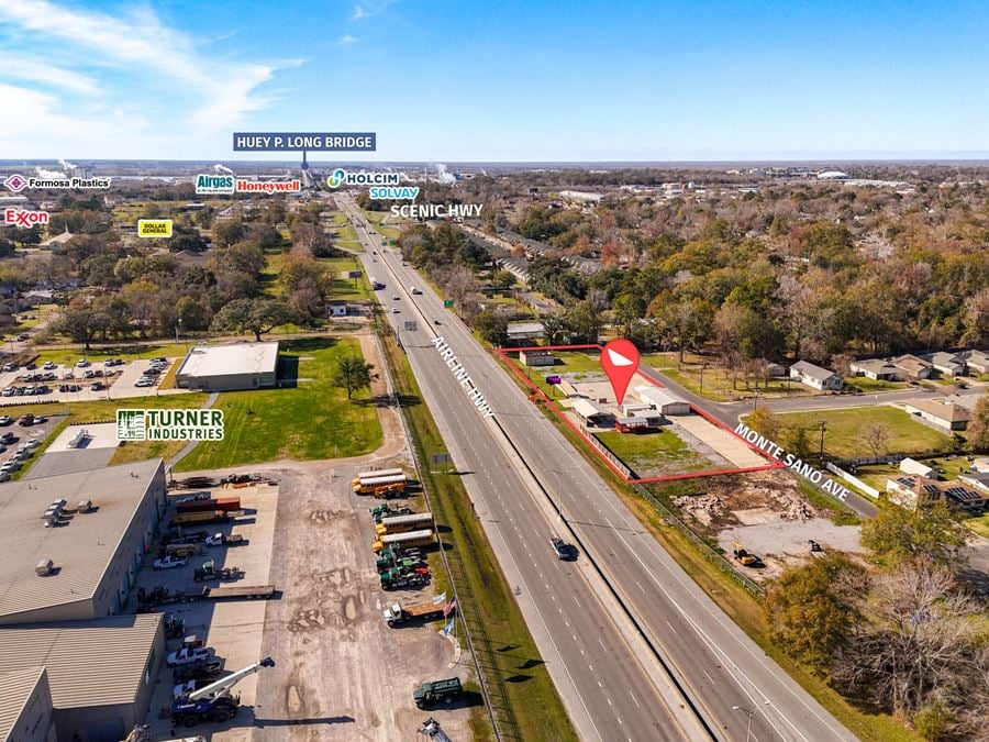 ±1.2-Acre Laydown Yard for Lease with Airline Hwy Frontage