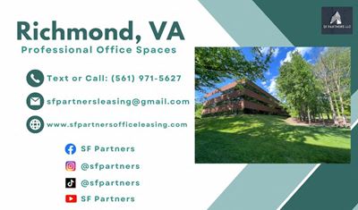 4 Professional Office Spaces in Richmond, VA 23236