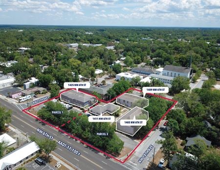 Office space for Sale at 4 Buildings on 2 Parcels (1405, 1409, 1411 & 1425 NW 6th Street) in Gainesville
