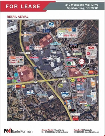 Retail space for Rent at 210 Westgate Mall Dr in Spartanburg