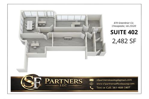2482 SF Suite 402 Professional Office Space