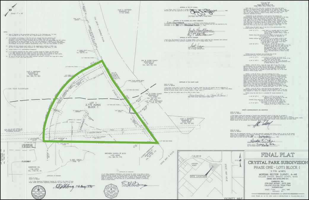 3.79 AC on Harvey Mitchell Parkway South