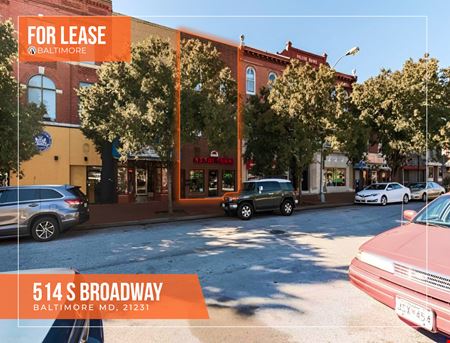 Retail space for Rent at 514 S Broadway in Baltimore