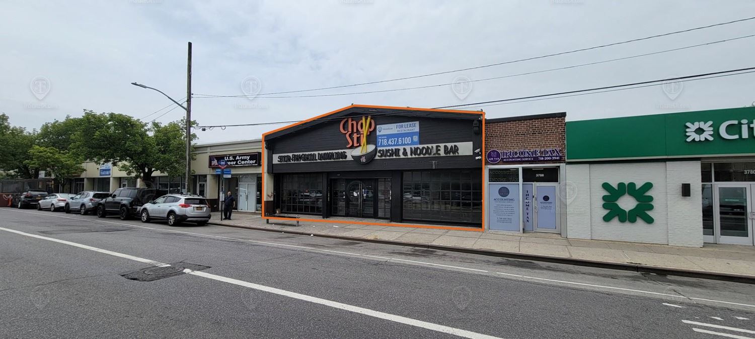 1,550 - 10,300 SF | 3790-3808 Nostrand Ave | Multiple Retail Spaces With 72 Ft of Frontage on Nostrand Ave for Lease