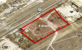 4 Acres at 5919 & 6015 East Highway 377