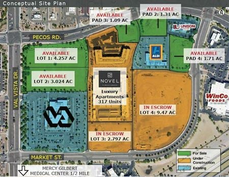 VacantLand space for Sale at Val Vista Drive & Pecos Rd in Gilbert