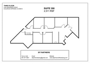 2511 SF Suite 350 Professional Office Spaces in Colorado Springs, CO 80910