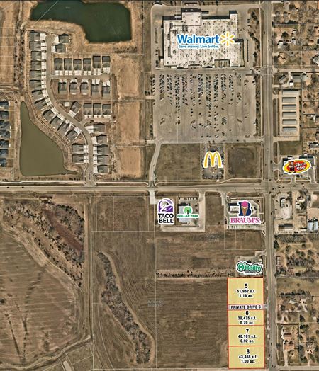 VacantLand space for Sale at Meridian & 53rd St. S of SWc in Wichita