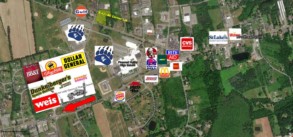 3 +/- Ac Signalized Corner Development Site