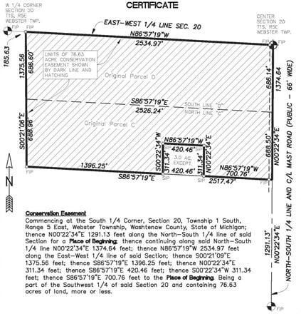 79 Acres Conservation Easement Land for Sale in Dexter