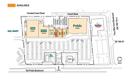 Retail space for Rent at 1631 Del Prado Boulevard South in Cape Coral