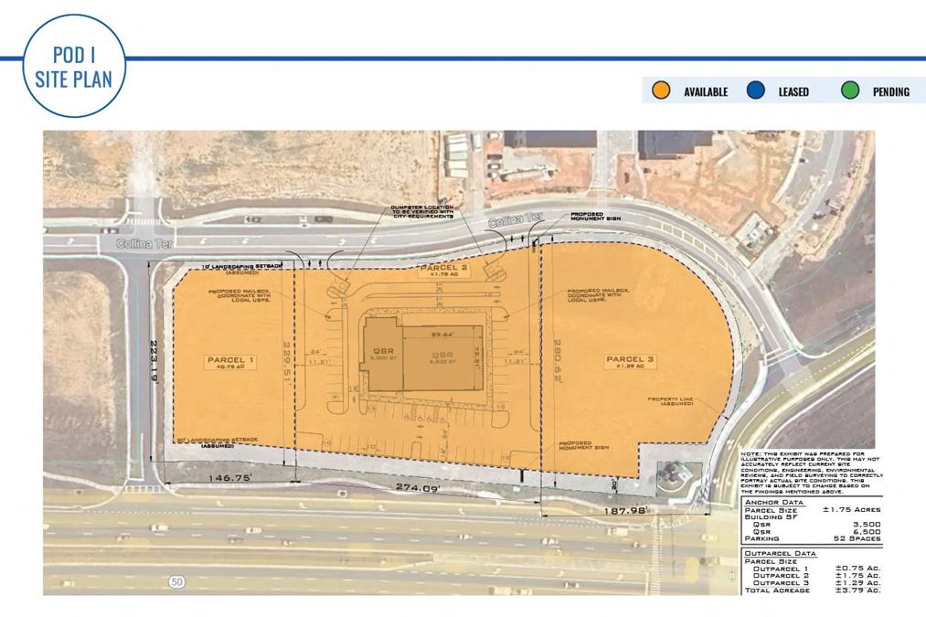 Costco Outparcels - W SR 50/ Plaza Collina