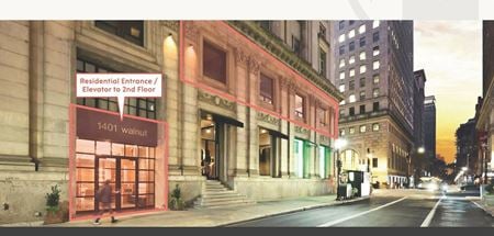 Retail space for Rent at 1401 Walnut Street in Philadelphia