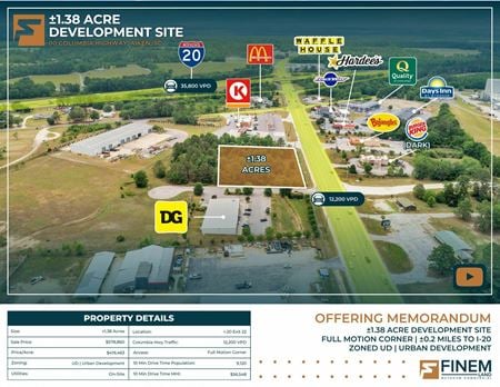 Photo of commercial space at 00 Columbia Hwy in AIken