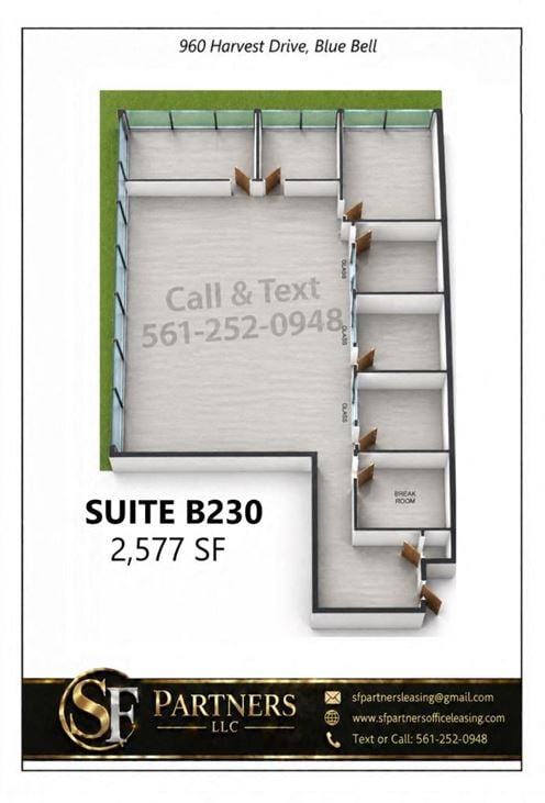 2577 SF Suite B230 Professional and Medical Office Space