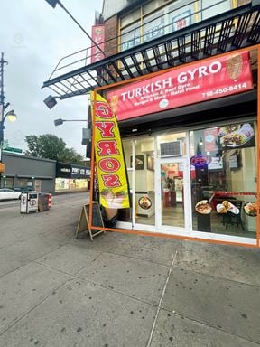 750 SF Ground Floor + 750 SF Lower Level  | 1276 Fulton St | Turn-key Corner Restaurant For Lease - Vented, Walk in Box, New Equipment, New Buildout